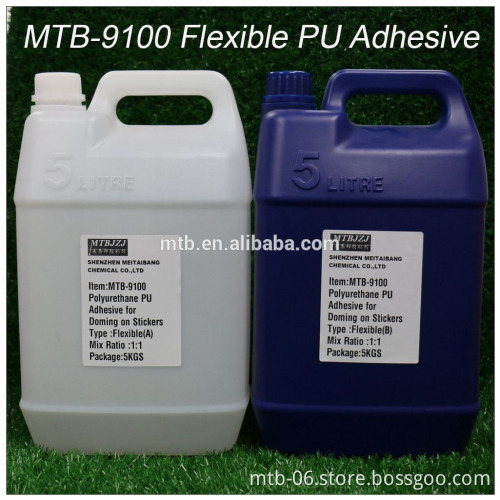 Good Quality Clear Transparent Liquid Crystal Polyurethane Resin PU Adhesive for Brand Logo